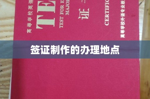 雨山签证制作的办理地点