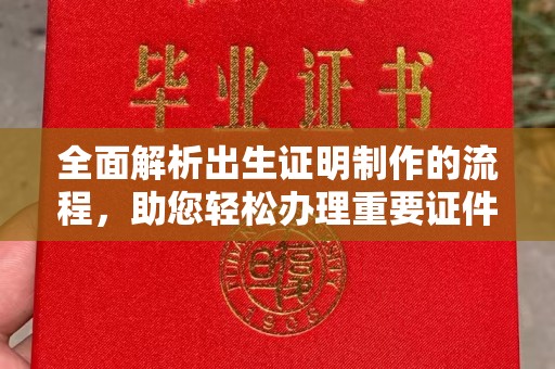 雨山全面解析出生证明制作的流程，助您轻松办理重要证件