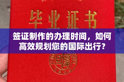 雨山签证制作的办理时间，如何高效规划您的国际出行？