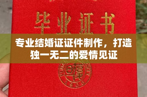 雨山专业结婚证证件制作，打造独一无二的爱情见证